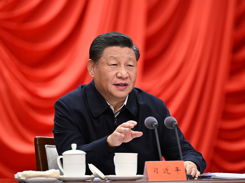 　　1月11日，省部级主要领导干部学习贯彻党的十九届六中全会精神专题研讨班在中央党校（国家行政jdb捕鱼）开班。中共中央总书记、国家主席、中央军委主席习近平在开班式上发表重要讲话。新华社记者 李学仁 摄